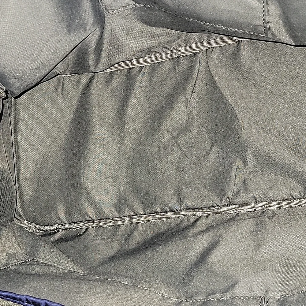 Tumi Blue Nylon/Leather Business Tote Bag